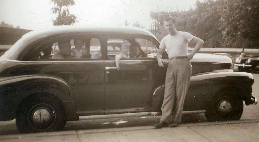 New Car. Inwood Hill Park, New York. 1947
