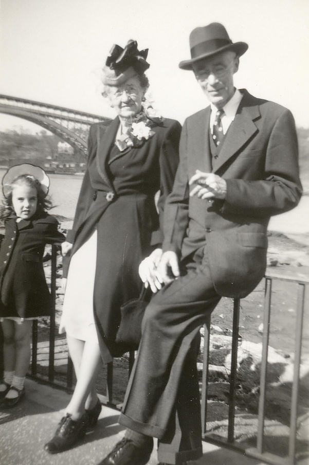 Janet, Grandma and Grandpa Davids, Inwood Hill Park, New York. 1947 