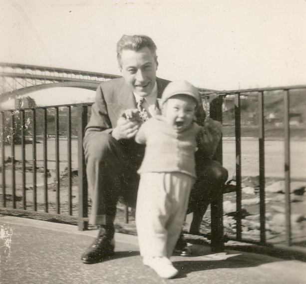 Dad and Teddy, Inwood Hill Park, New York. 1947 