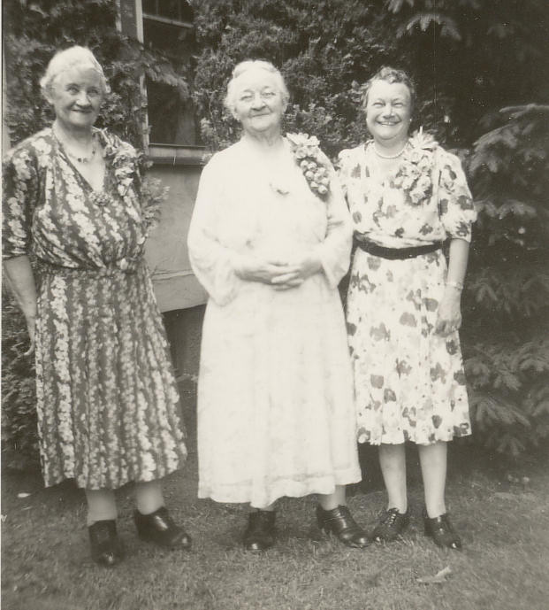 Grandma Wolf, Great Grandma Wolf, Nanny, 616 Cooper Avenue, Oradell, New Jersey. 1947 