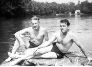 'Catching rays' on Lake T. float