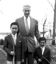 Dad and the 'Boys' - Backyard, River Edge, NJ