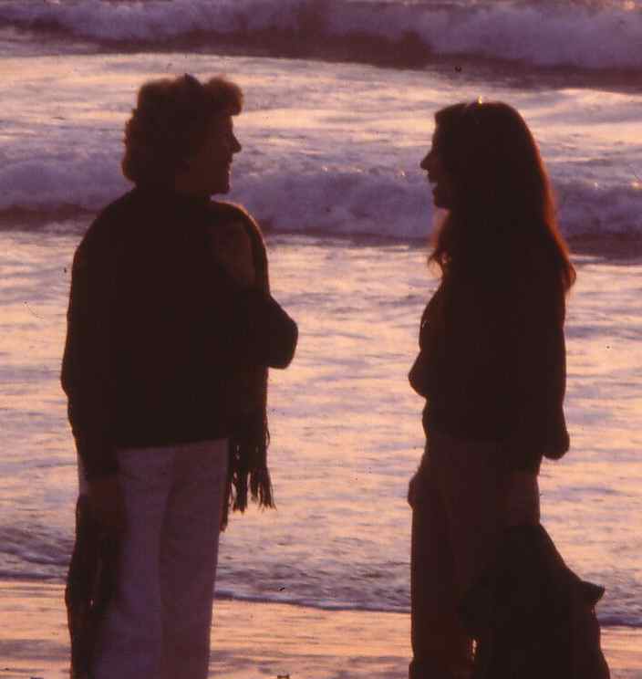 Susan Morris and her Mom, Carmel 1980